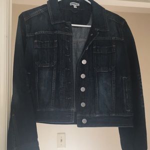 Express jean jacket dark wash