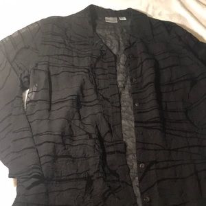 Chico’s Black sheer shirt