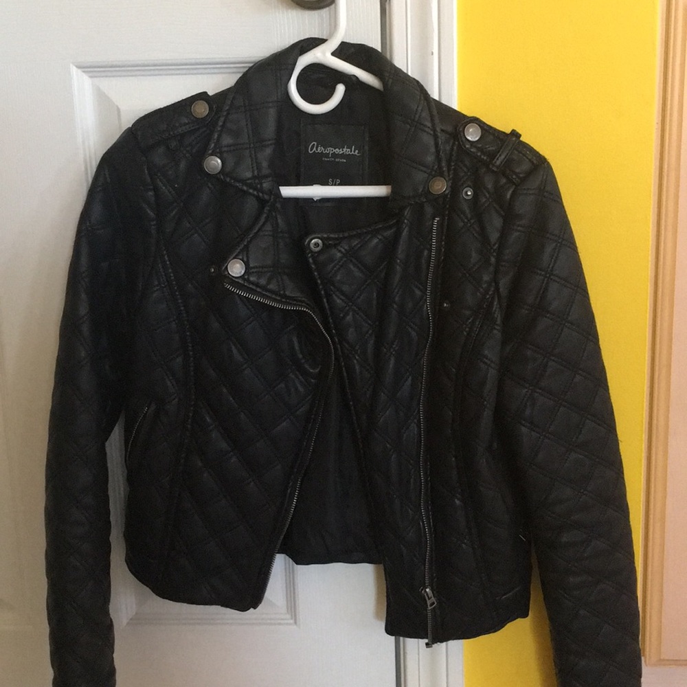 Aeropostale faux leather jacket