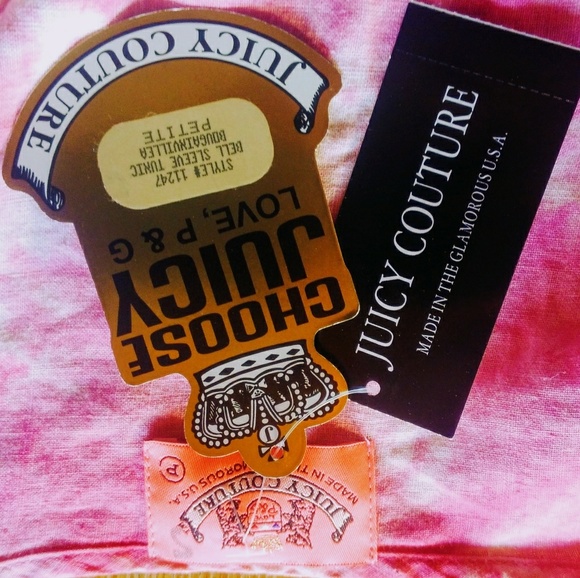 Juicy Couture Pink Tie Dye Tunic - Picture 2 of 2