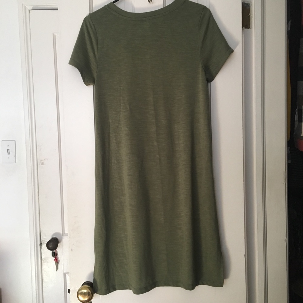 Olive green Target Mossimo T-shirt Dress - Picture 3 of 4