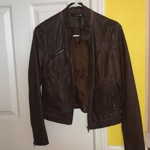 Faux leather forever 21 jacket small