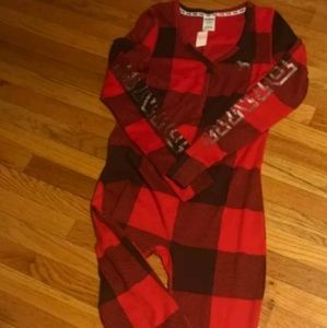 Vs pink union suit large bling