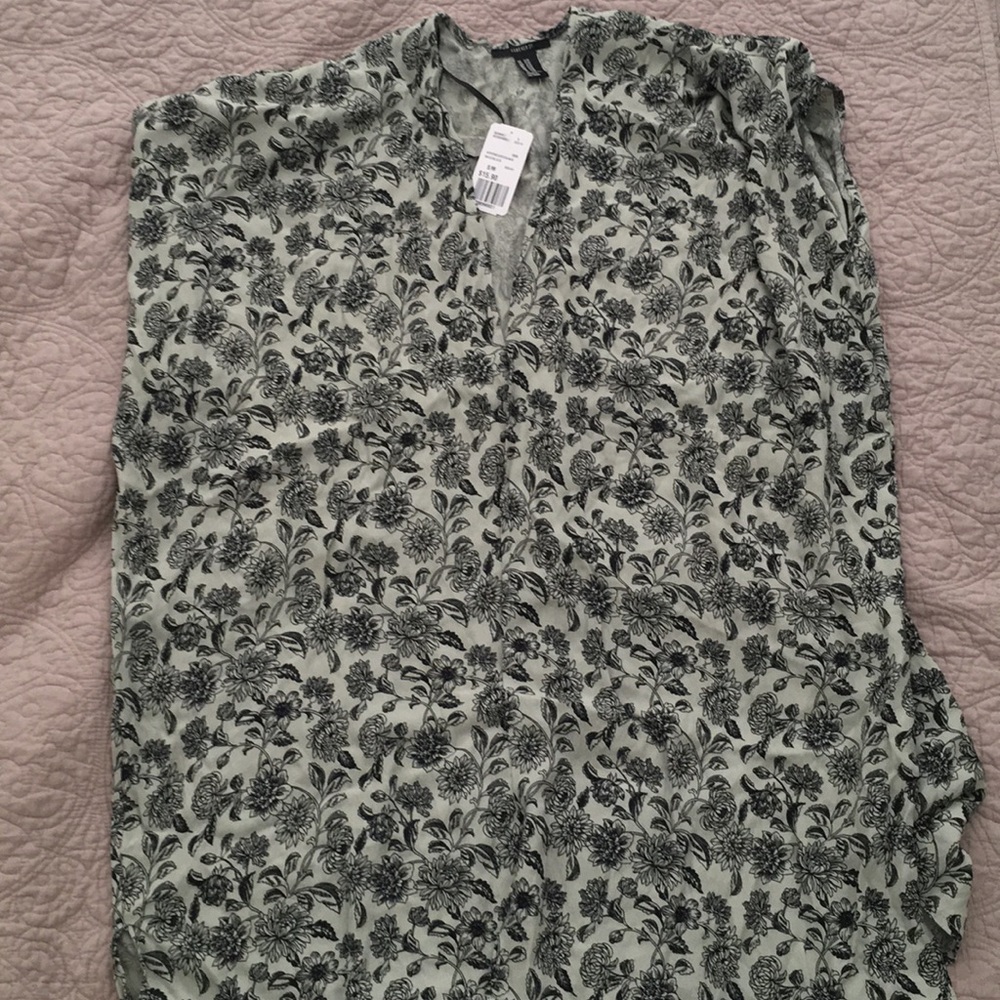 Dolman Floral Print Kimono