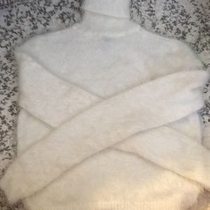 Short Length Cosy White Sweater