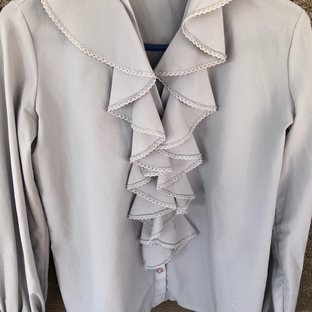 Vintage Ruffle Blouse - Picture 2 of 5