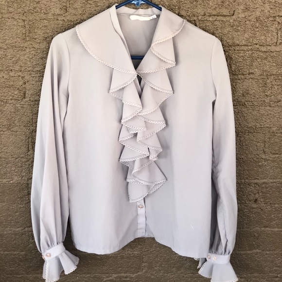 Vintage Ruffle Blouse - Picture 4 of 5