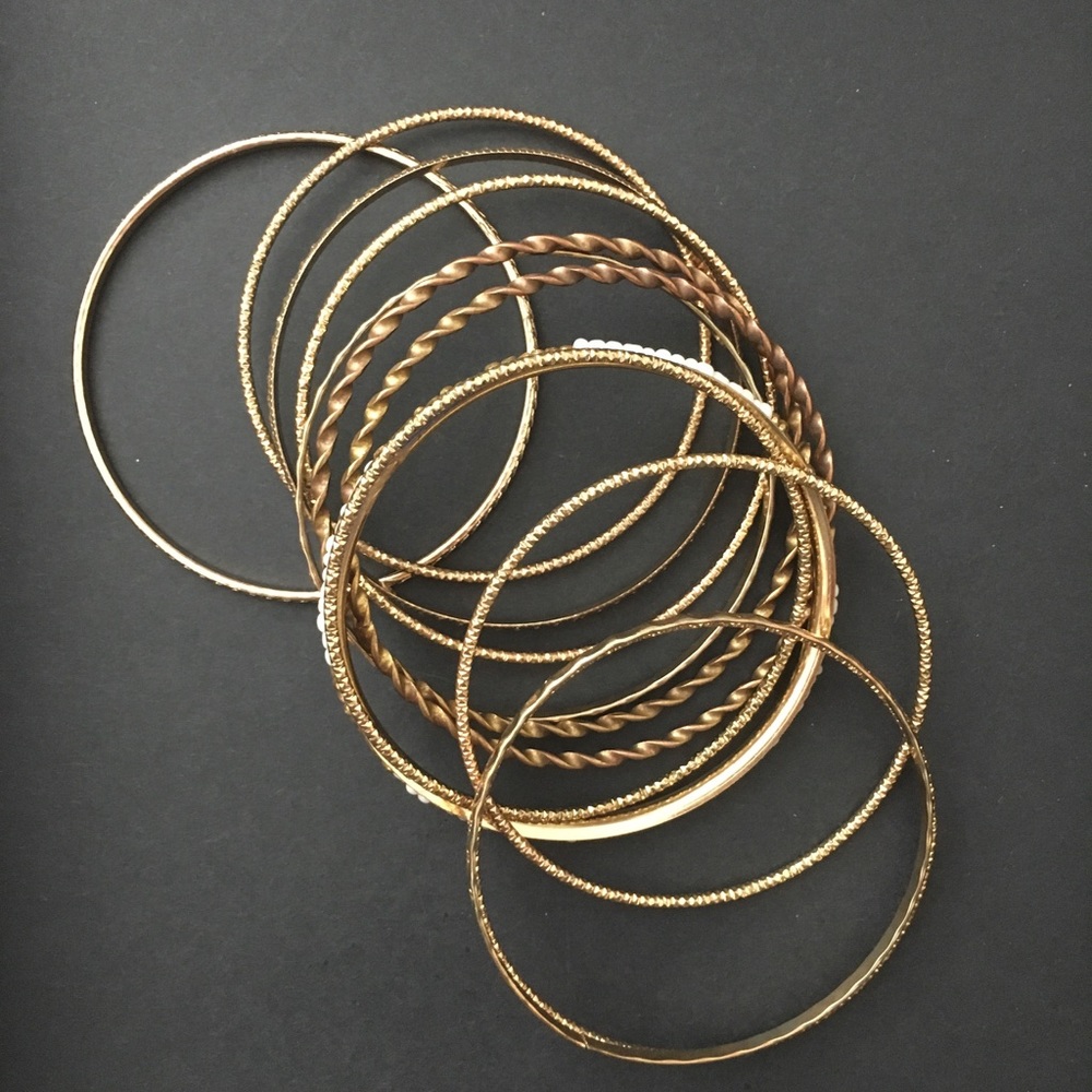 Gold bangles