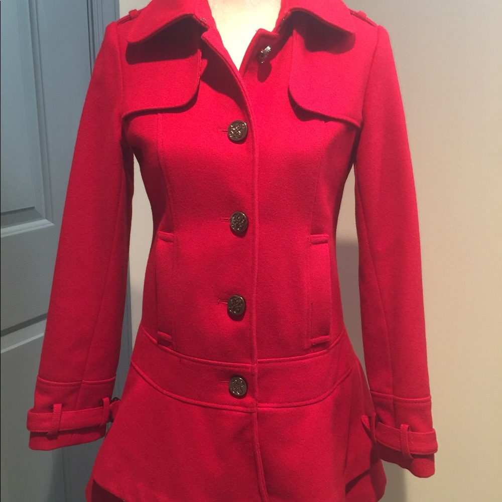 Red Guess Coat