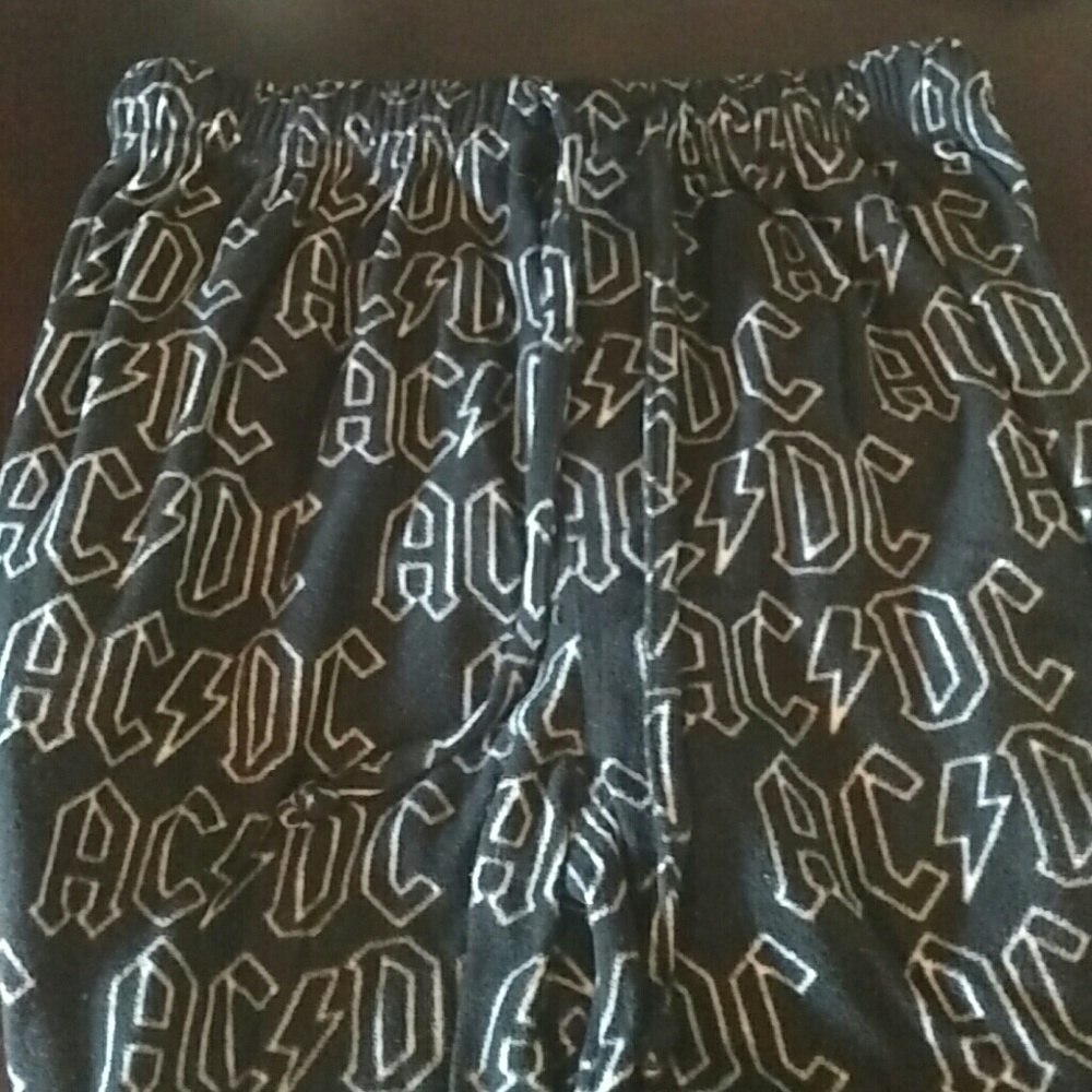 Men's med fleece pajama pants AC/DC
