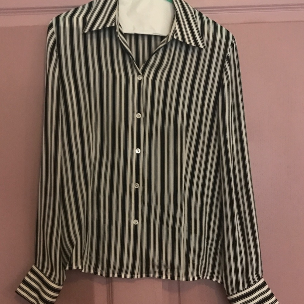 Silk button down shirt