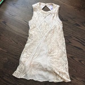 cream lace dress
