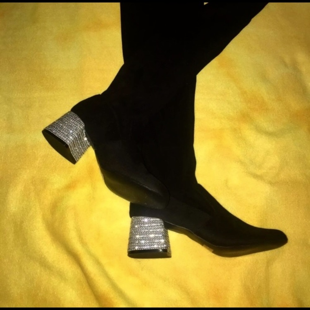 BLACK FRIDAY SALE OVER THE KNEE SPARKLE BOOTS