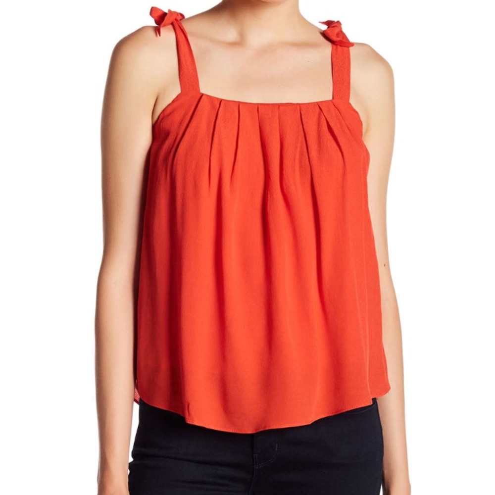 ASTR label orange red tank with bows