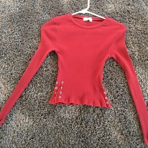 Authentic Nicki Minaj burgundy long sleeve