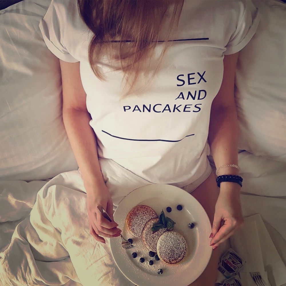 🚨Sold🚨Sex and Pancakes comfy T-Shirt 😍🥞