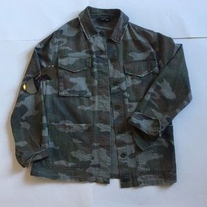 Topshop camo jacket