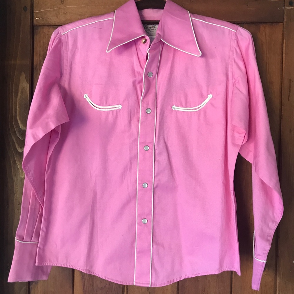 Children's vintage pearl snap western shirt