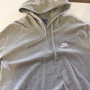 Thin grey Nike hoodie