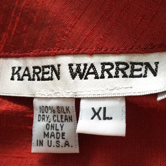 Karen Warren silk jacket, xl - Picture 4 of 6