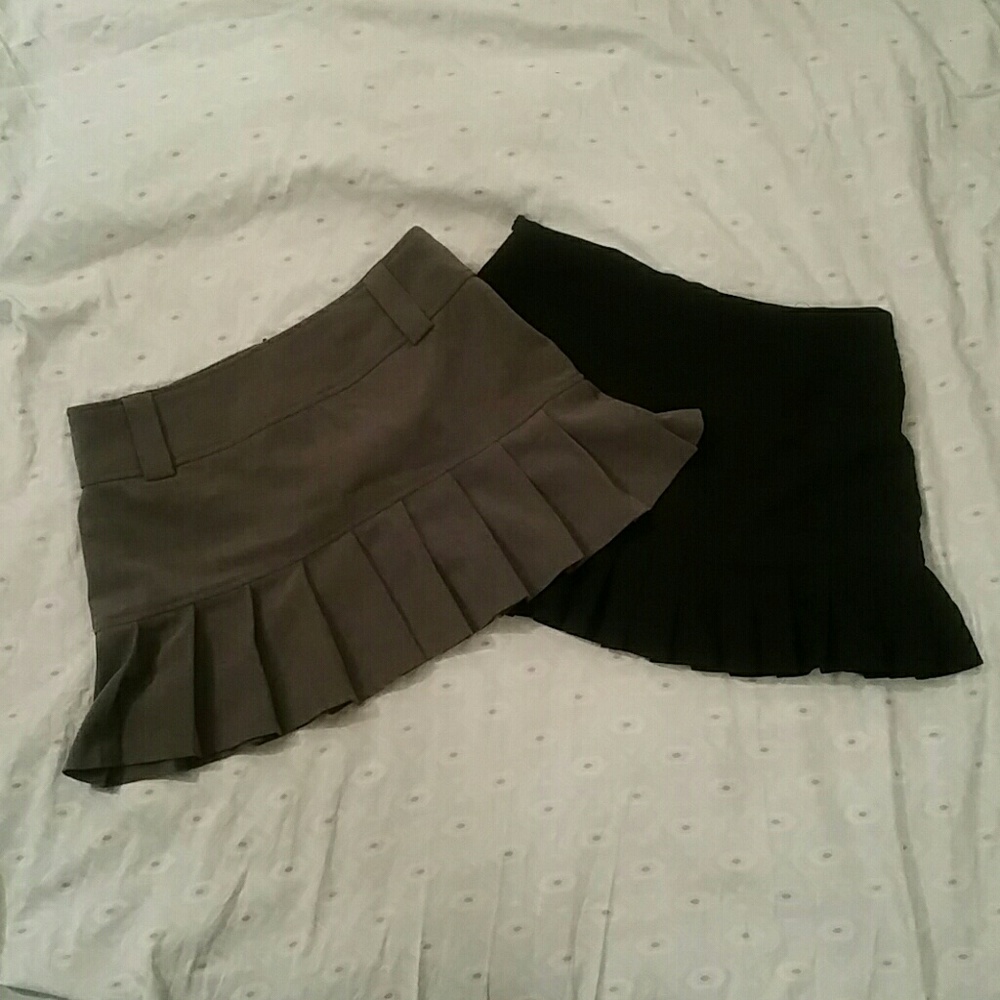 School girl style pleated skirts