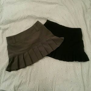 School girl style pleated skirts