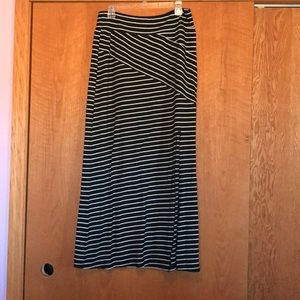 Black and White Maxi Skirt