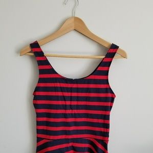 Red and black stripes tank top
