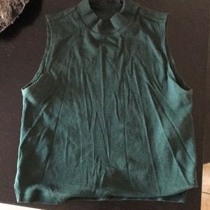 Topshop mock neck crop top