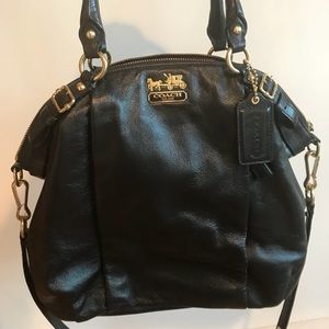 Classic coach leather bag