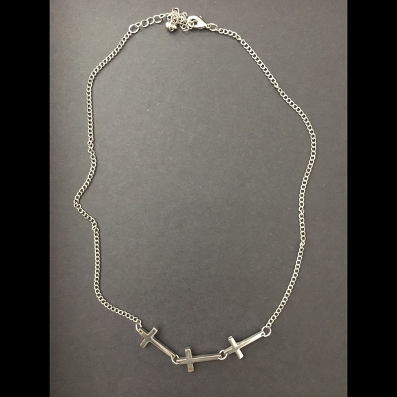 Silver Cross Necklace - Picture 1 of 2