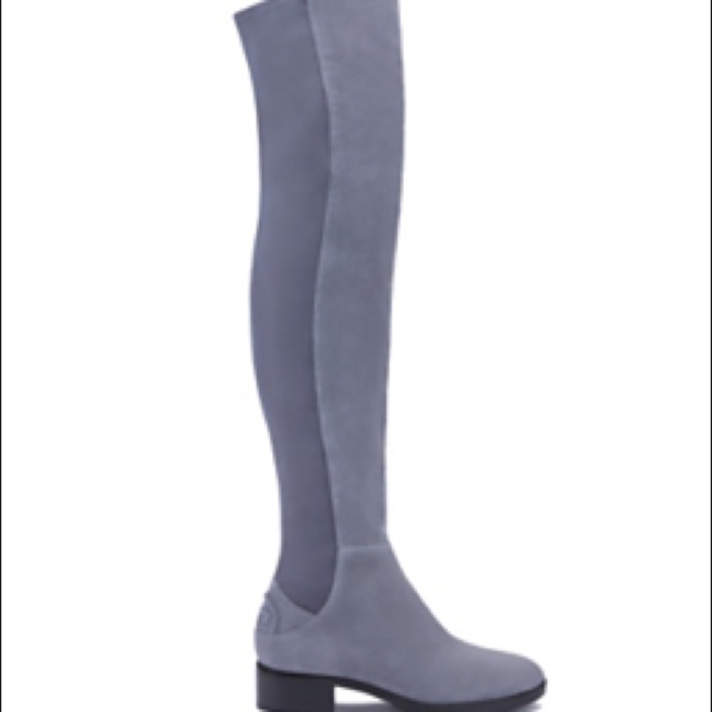❌SOLD❌ Tory Burch Gray Caitlin Stretch OTK Boot