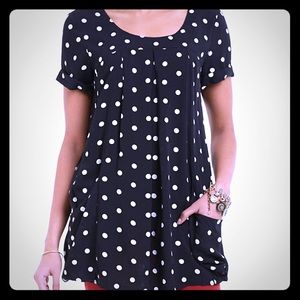 Anthropologie Holding Horses Polka Dot Tunic