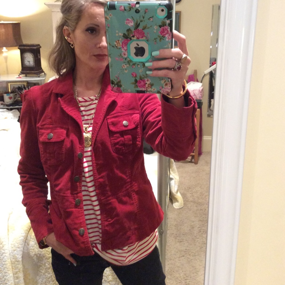 Red Corduroy Jacket
