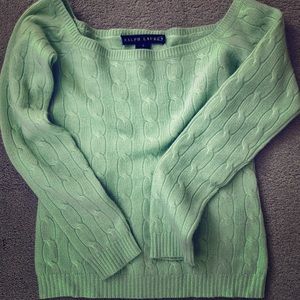 Boatneck/Off-Shoulder Ralph Lauren Cashmere