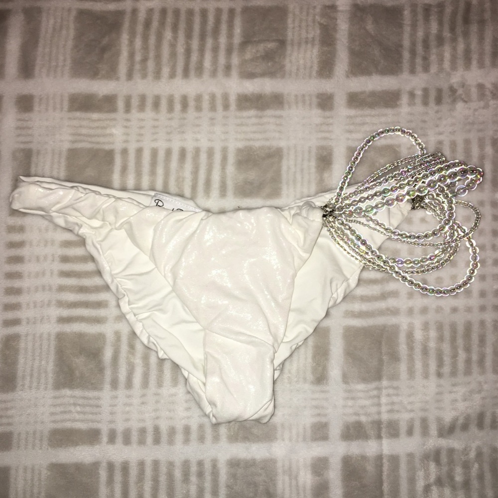 NWOT Beach Bunny Sparkly Beaded Bottom Size S