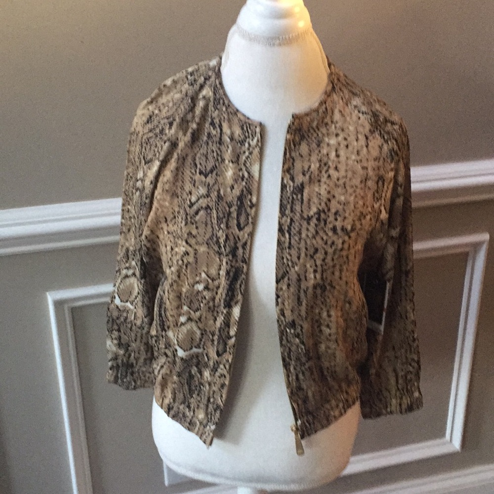 NWT Vince Camuto Snakeskin Jacket