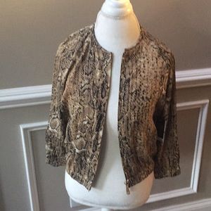 NWT Vince Camuto Snakeskin Jacket