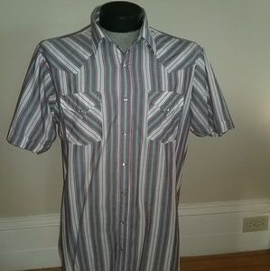 Vintage Cowboy Short sleeve Button-up LG tall