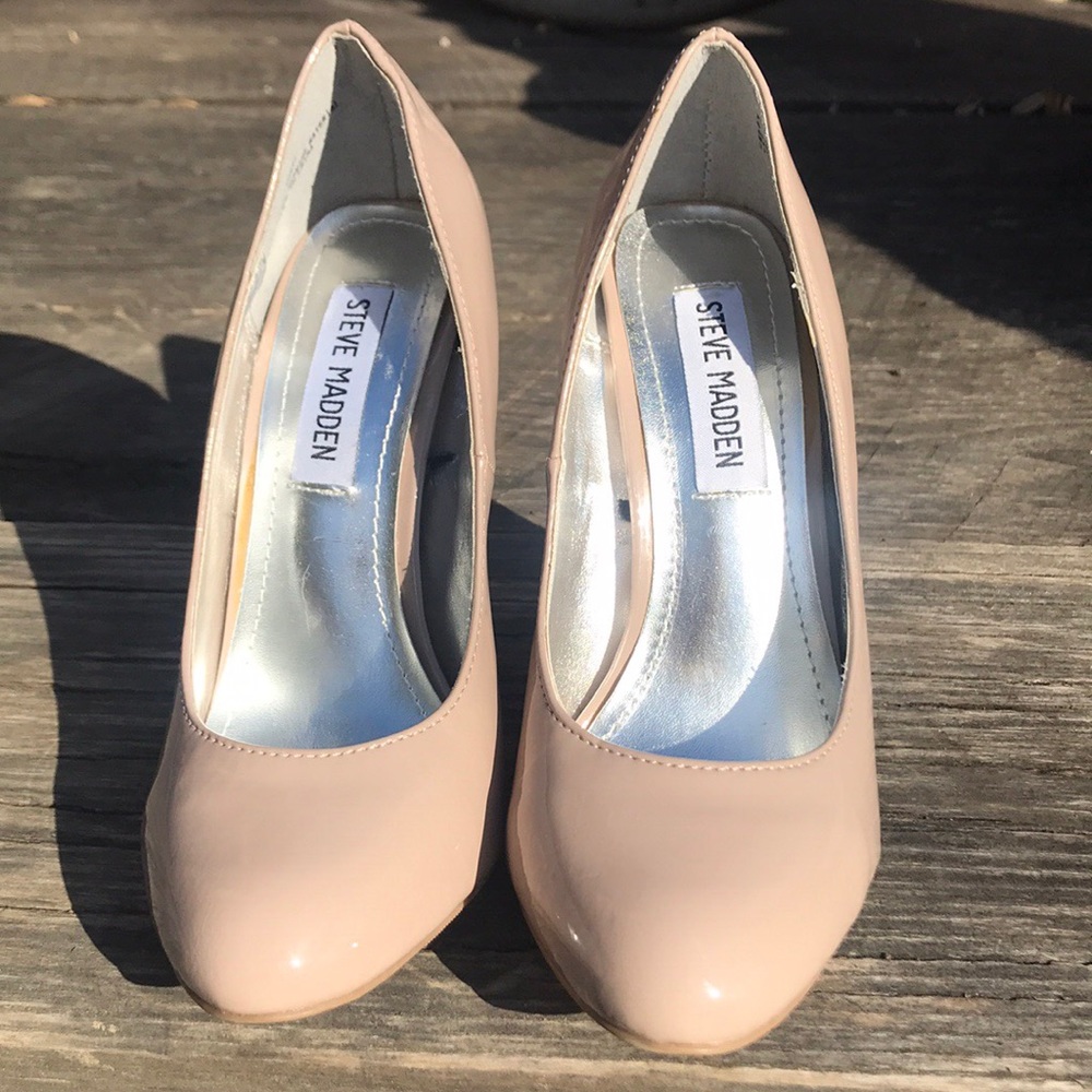 Steve Madden P-Ronni Nude Heels - Picture 4 of 8