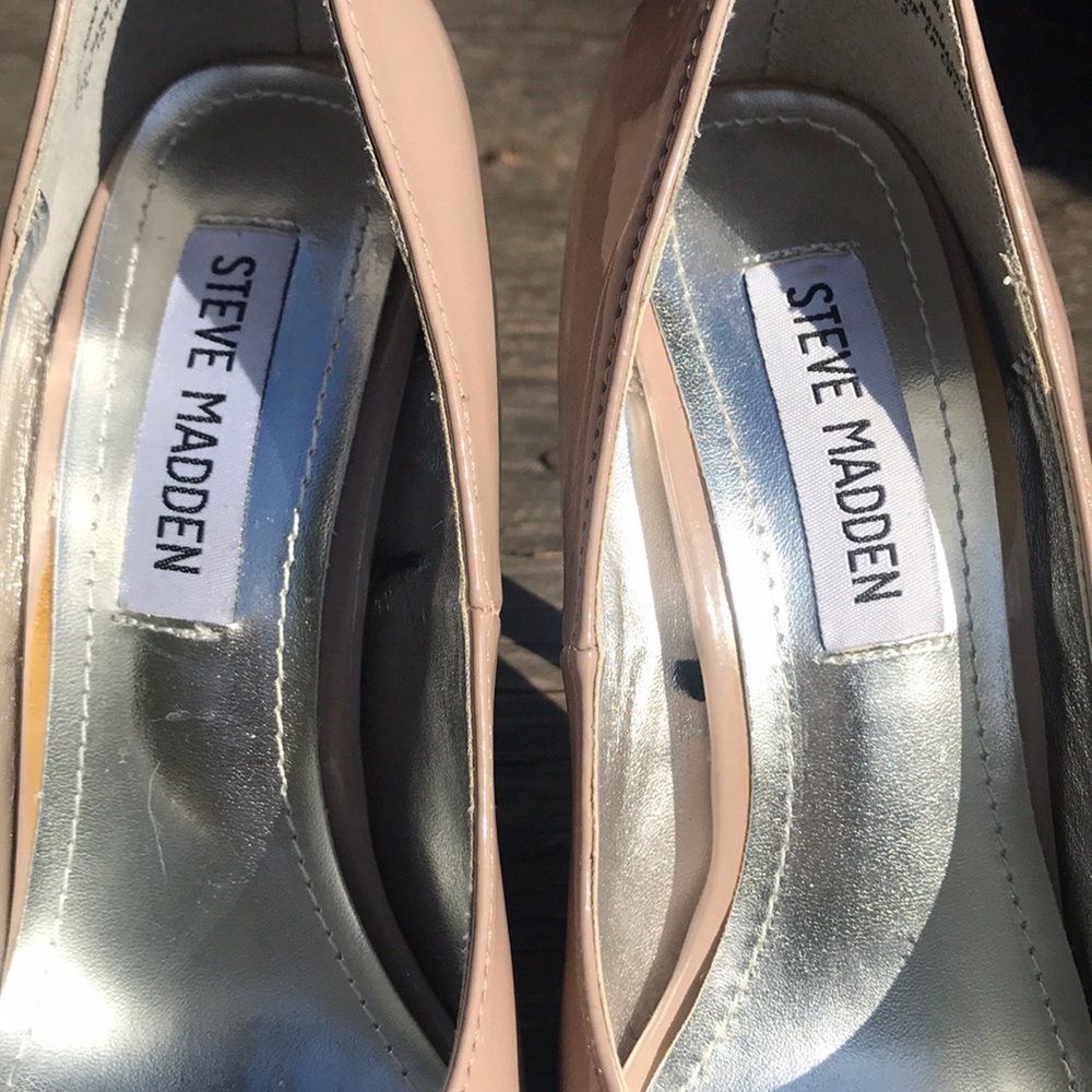 Steve Madden P-Ronni Nude Heels - Picture 5 of 8