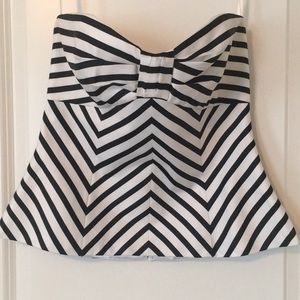 White House Black Market Striped Sleeveless Top