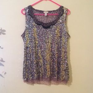 Sequined Tank Top