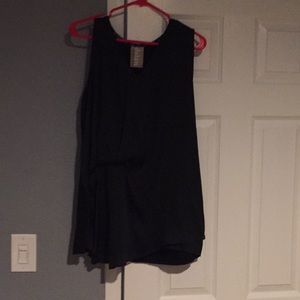 Black Dolan satin from tunic size medium