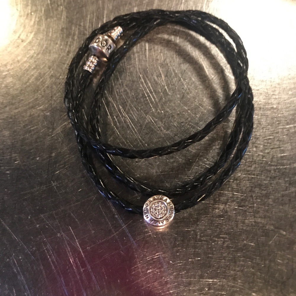 Pandora leather wrap bracelet