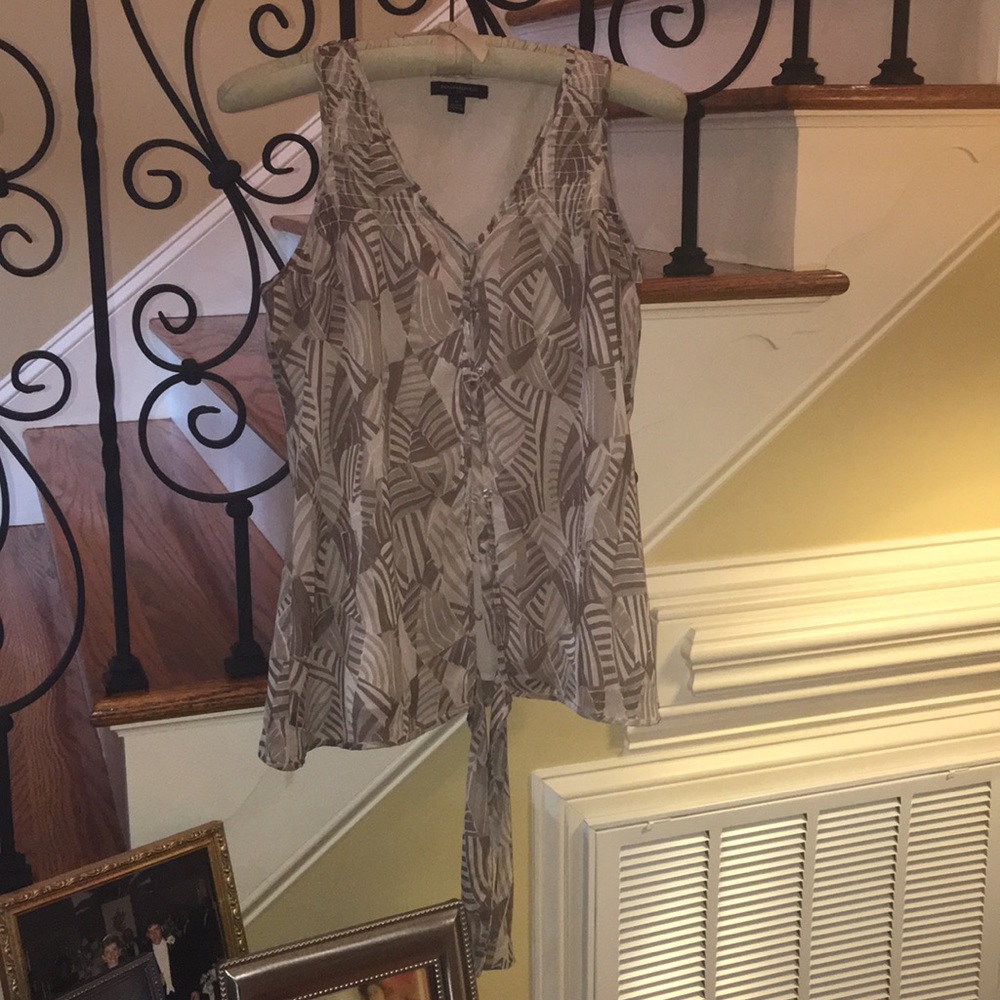 Banana Republic Button Down Lined Top