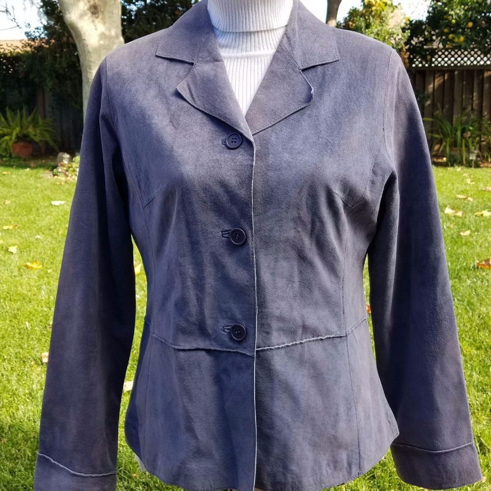 BRANDON THOMAS GENUINE Suede Leather Jacket