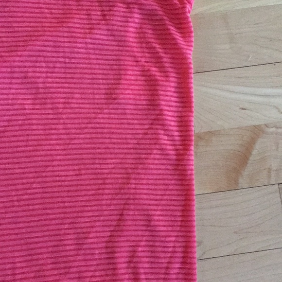 NWOT Lush pink/red comfy criss cross open back top - Picture 2 of 8