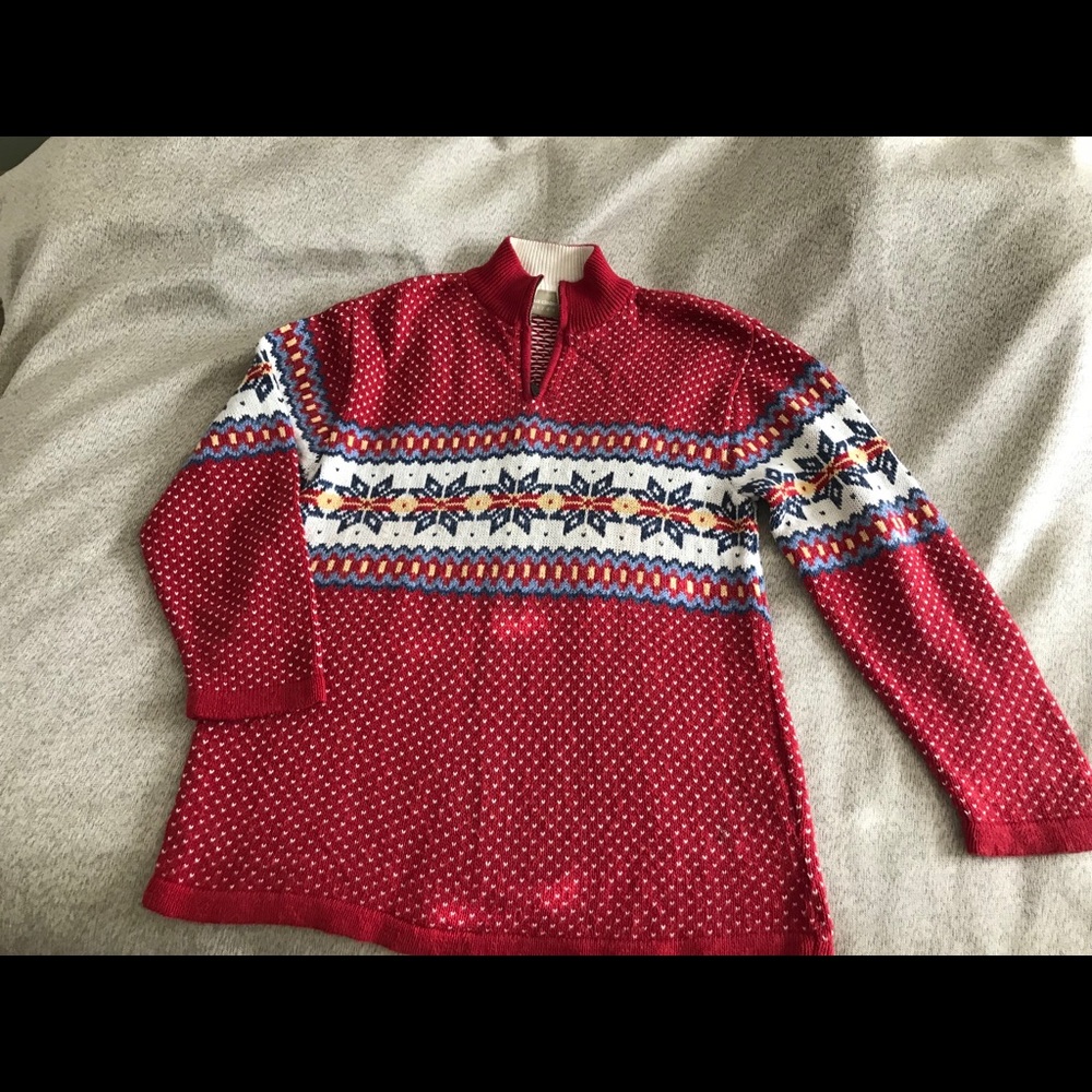Liz Claiborne. Swiss pattern sweater