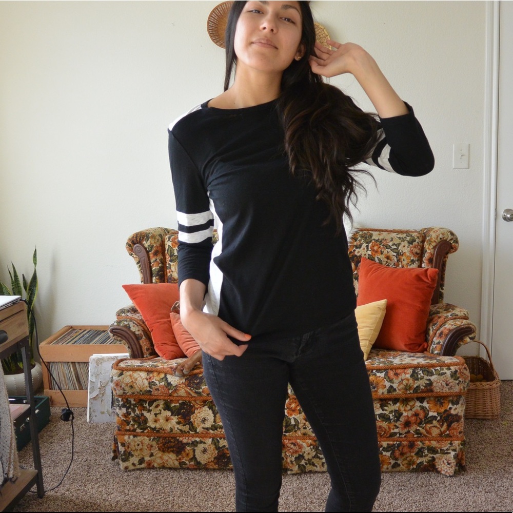 J. Crew baseball tee